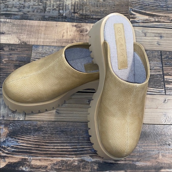 New Calia Carrie Underwood Tan Platform Clogs size 10 - Picture 1 of 5